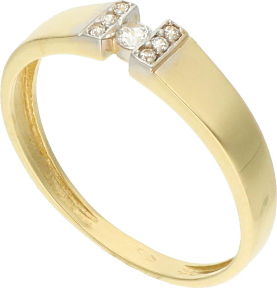 Rosanto Złoty pierścionek z cyrkoniami roz. 16 585 14k