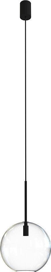 Lampa wisząca Nowodvorski Skandynawska lampa wisząca Sphere 7848 salonowy zwis szklany czarny