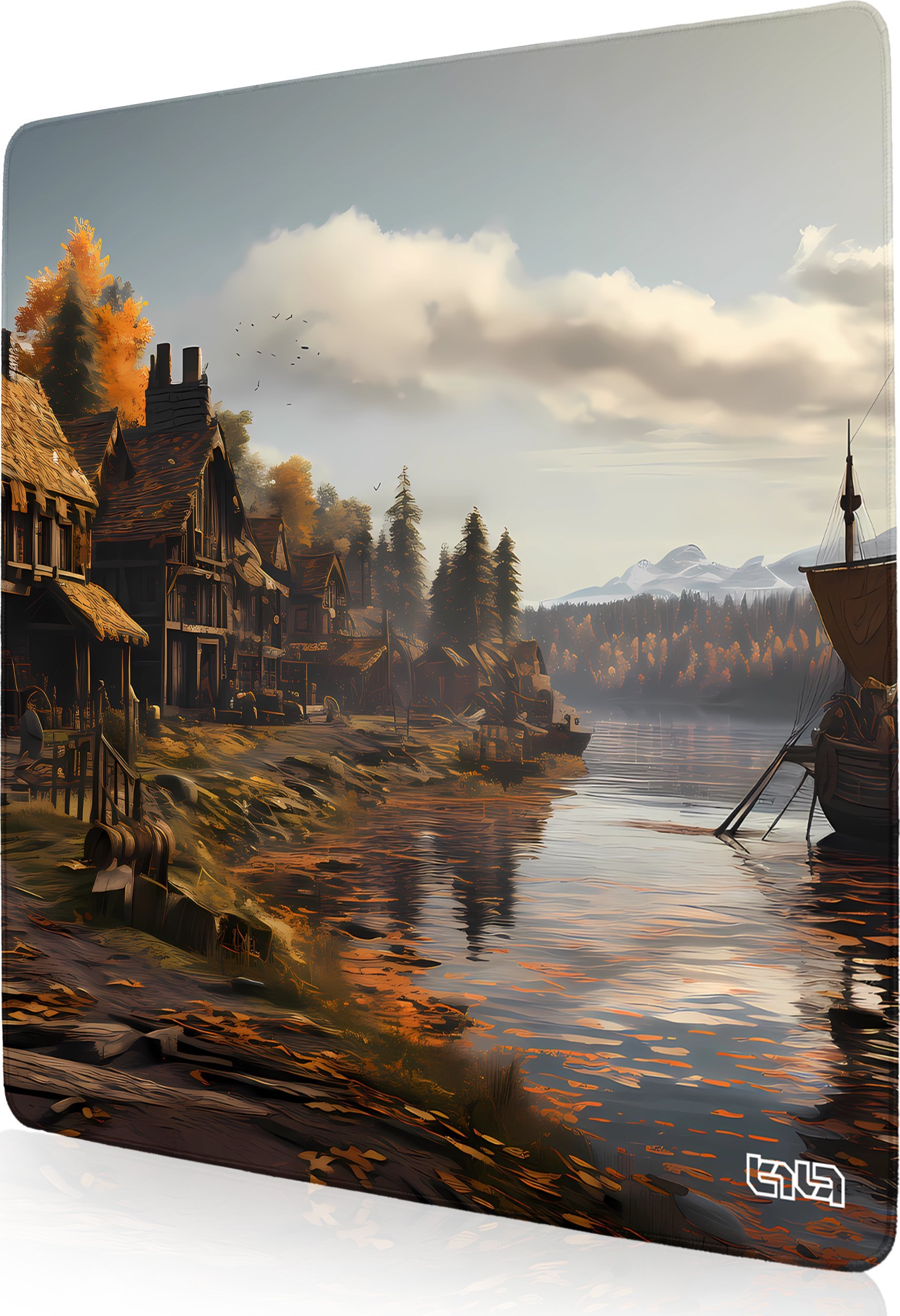 Podkładka Tilt PODKŁADKA POD KLAWIATURĘ Wikingowa Wioska 30x30 TILT Na biurko Duża