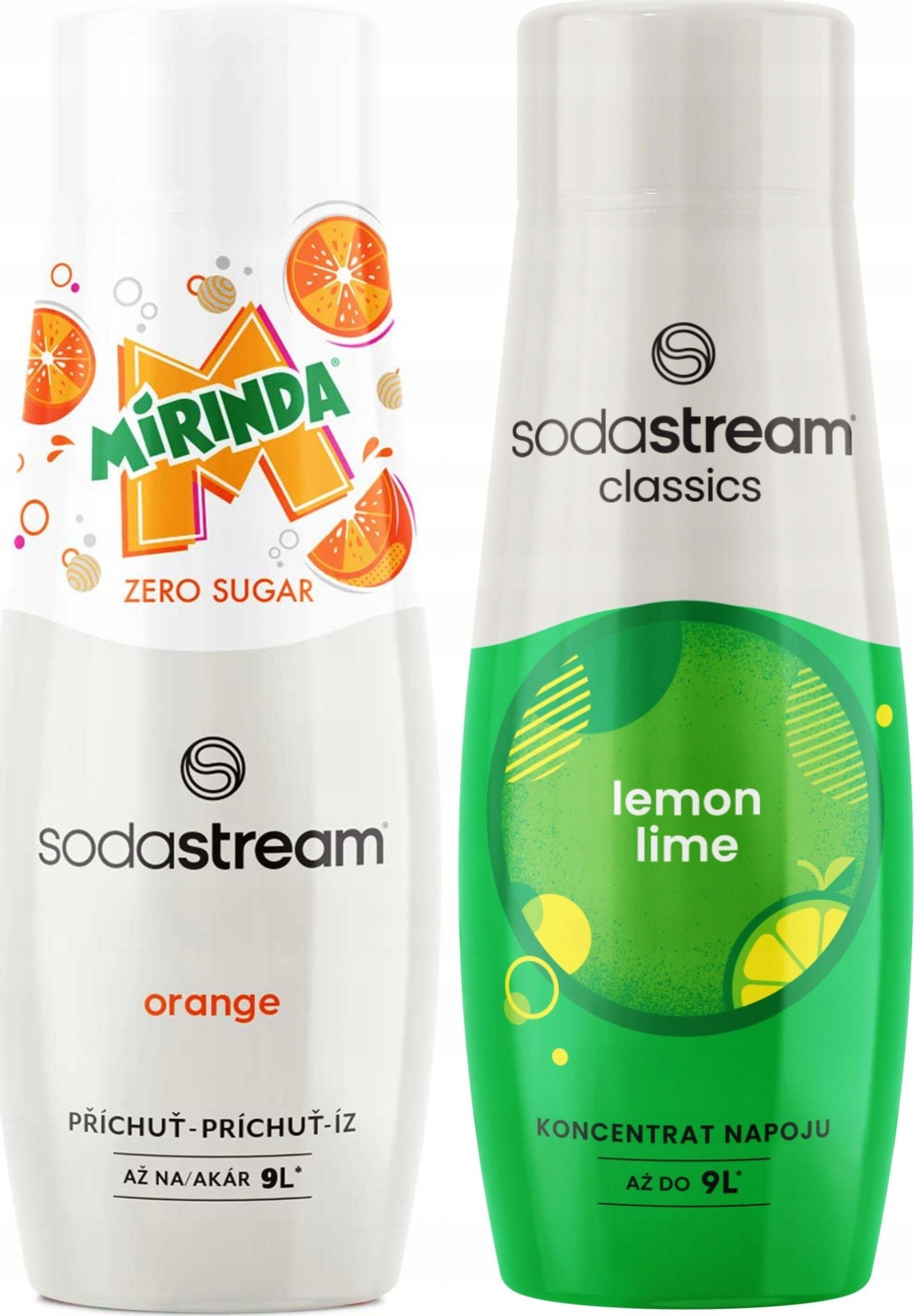 SODASTREAM Mirinda Zero + Lemon Lime zestaw syropów do saturatora 2 szt.