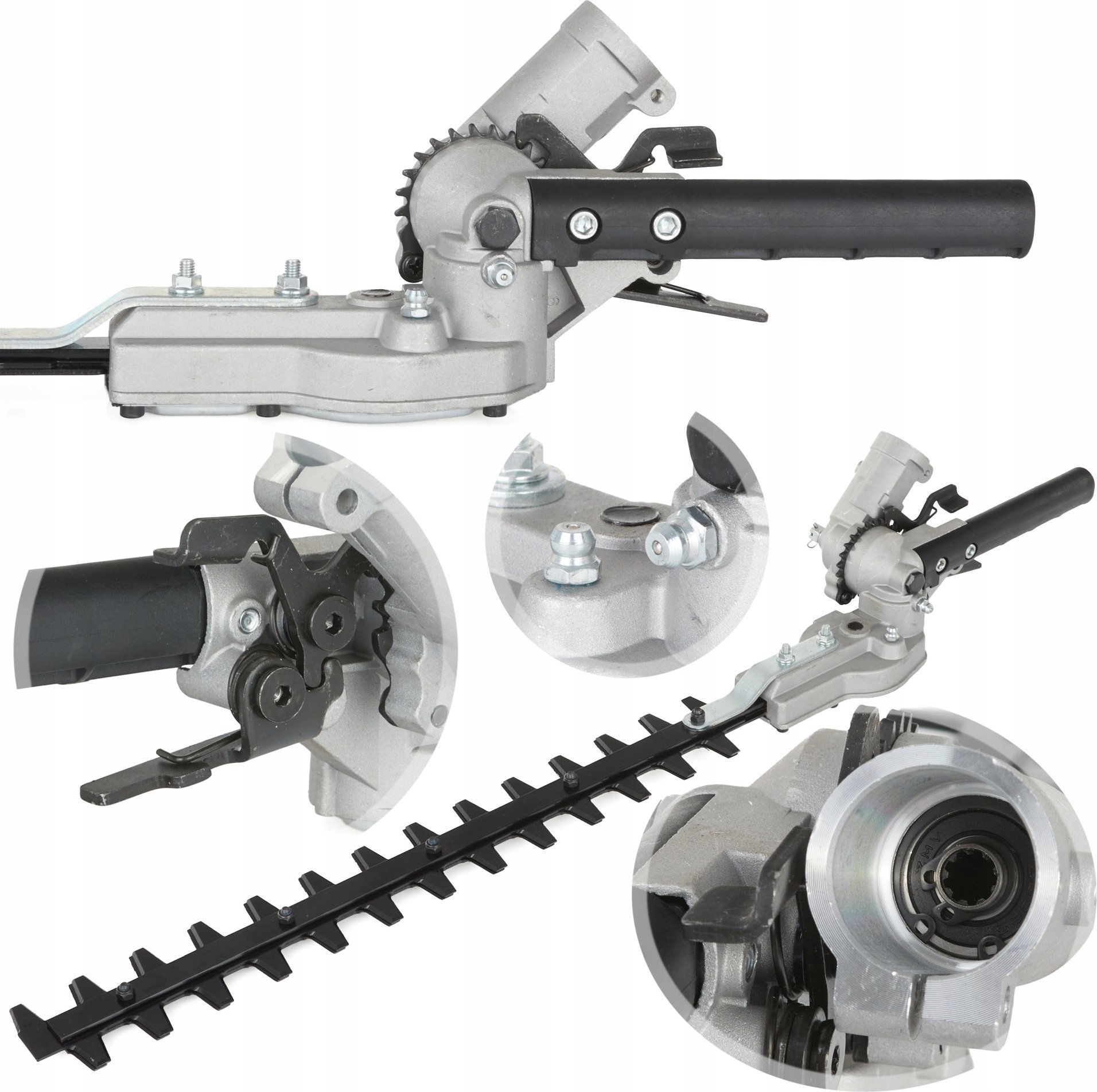 Geko Nożyce do żywopłotu – przystawka do kosy spalinowej 28mm 9 frezów (12)