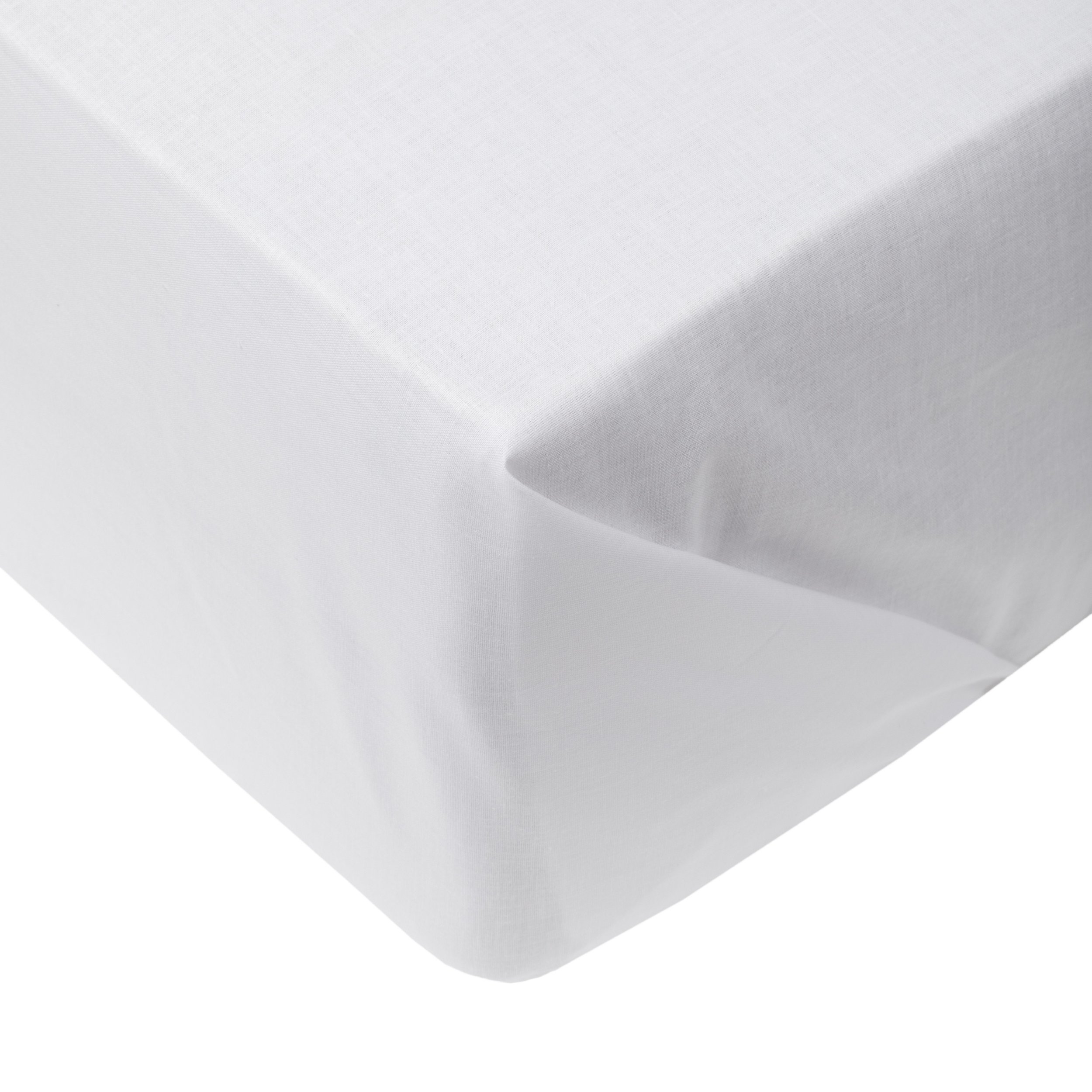 FLAT SHEET COTTON 200X220CM WHITE