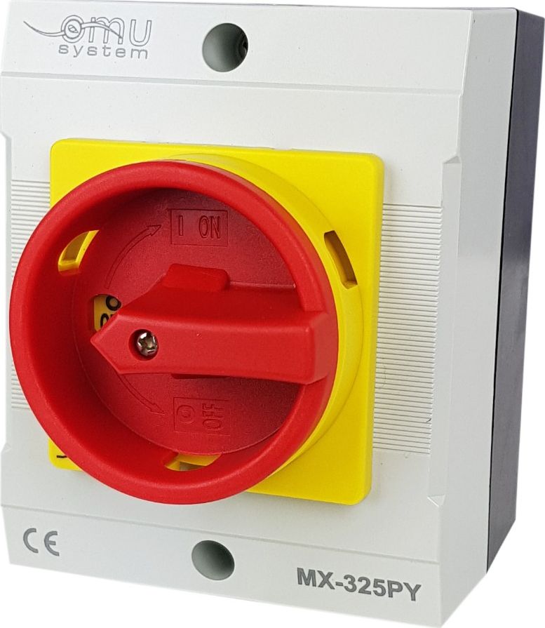 XBS Rozłącznik trójfazowy łącznik krzywkowy 3x25A 7,5kW w obudowie IP65 MX-325PY XBS