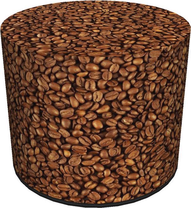 Bertoni-arco Okrągła pufa dekoracyjna - KAWA