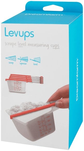 Dreamfarm - Levups Red/Clear Decilitermål