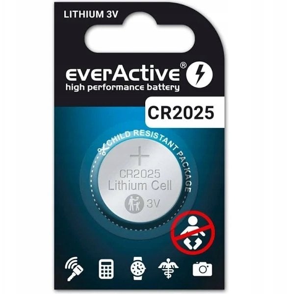 EverActive Bateria CR2025 (blister 5 szt.)