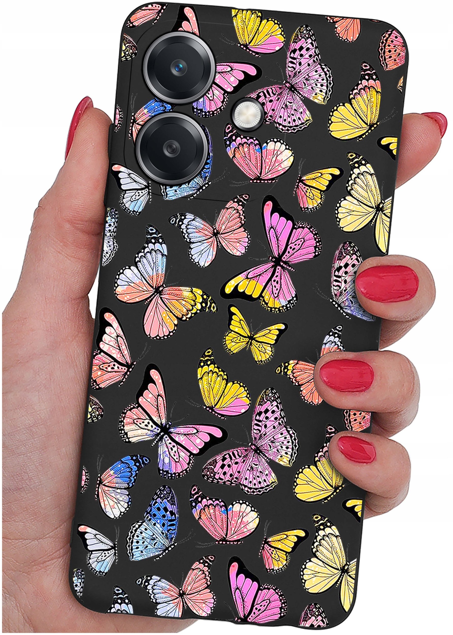 Etui do Oppo A40 | A40M | WZORY | SILIKONOWE MATT SZKŁO 9H