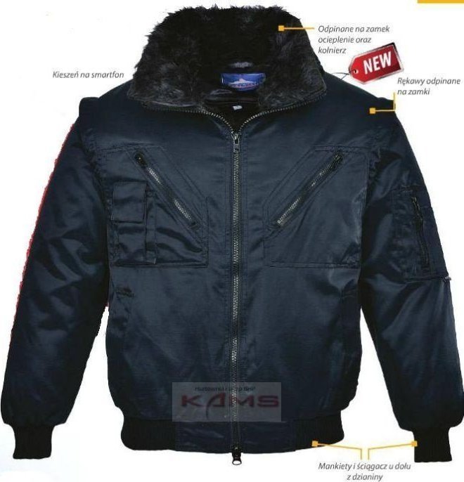 Portwest PJ10 Kurtka Pilot. - czerwony 5XL