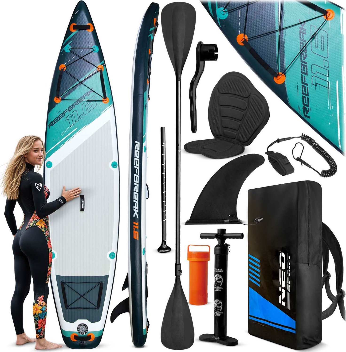 NeoSport Deska SUP Reefbreak 350 x 81 x 15 cm 170302
