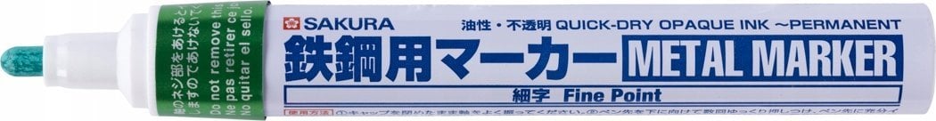 Sakura Marker METAL zielony cienki,