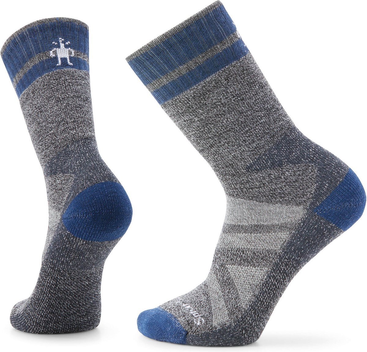 U'S Mountaineer Maximum Cushion Tall Crew Socks, 052 | medium gray, M