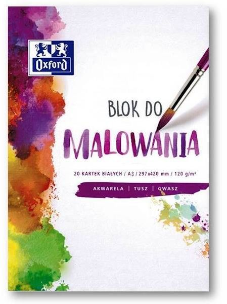 Oxford Blok do malowania A3 20k biały