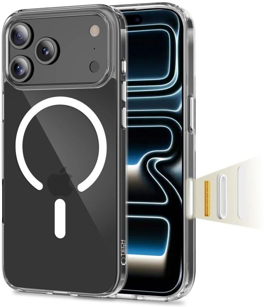 Etui Tech-Protect Flexair Hybrid CC MagSafe do Apple iPhone 17 Pro Clear