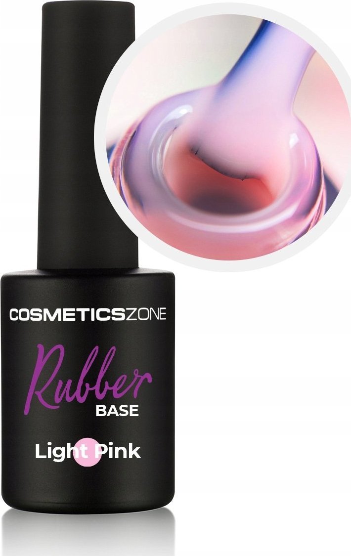 Cosmetics Zone Baza kauczukowa różowa Rubber Base Light Pink 15ml