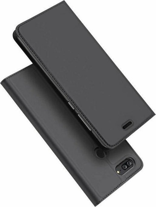 Dux Ducis Etui dux ducis skin leather HUAWEI Y9 2018 szare