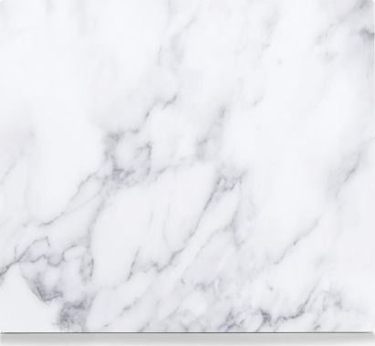 Zeller Szklana deska marmur, 56x50cm, kol. biały