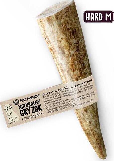Paka Zwierzaka Paka Zwierzaka Naturalny gryzak, poroże jeleniowatych HARD M- 12 cm