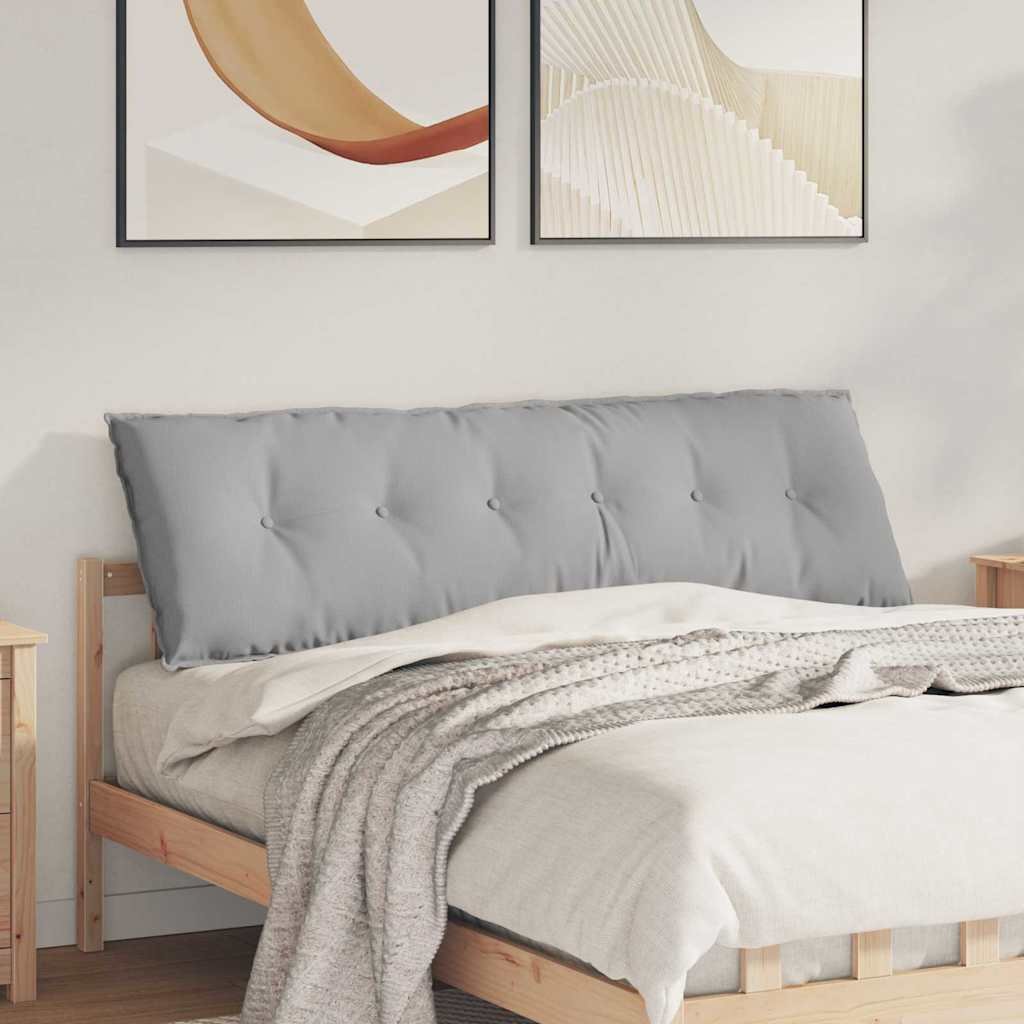 vidaXL Poduszka na plecy Szara chmura 160 x 19 x 50 cm tkanina