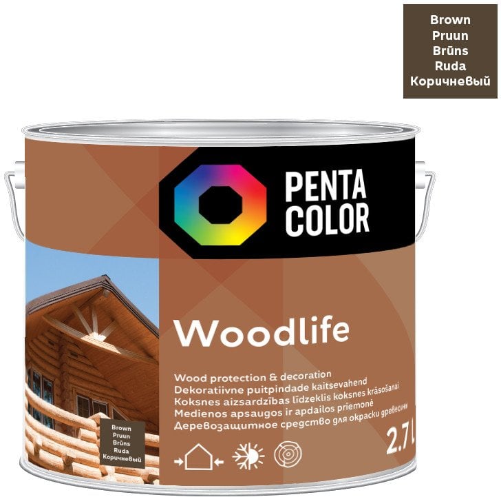 IMPREGNATOR WOODLIFE BROWN 2,7 L