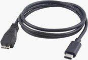 Kabel USB MicroConnect USB-C - microUSB 1 m Czarny (USB3.1CAMIB3.01)