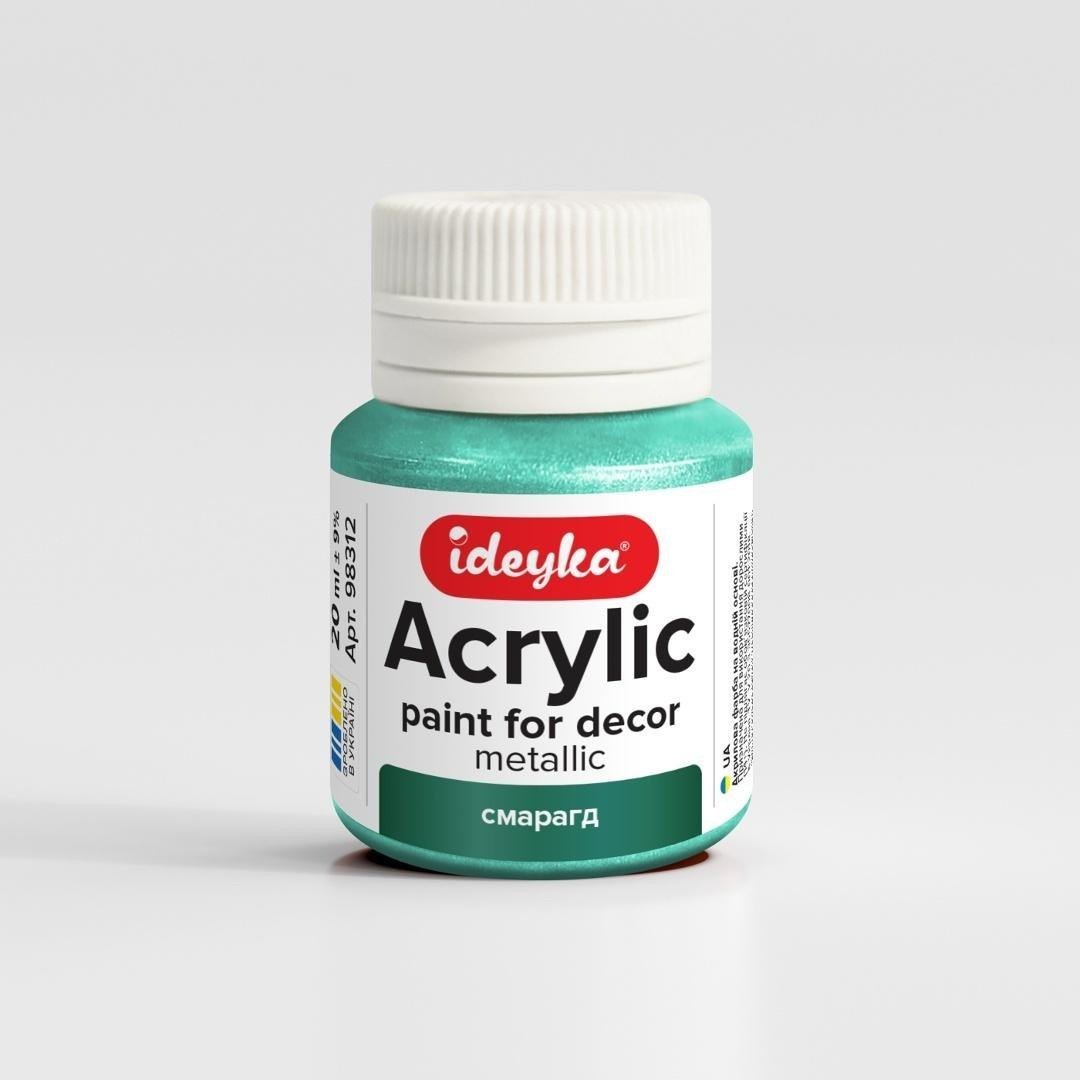 Farba akrylowa metaliczna Szmaragd 20ml