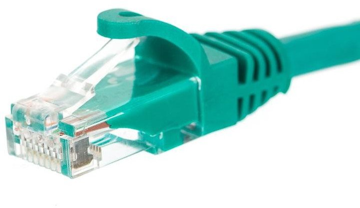 NetRack Patch cord cat.5e RJ45 0,5mb zielony (BZPAT05UG)
