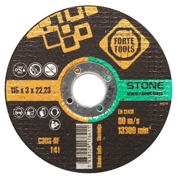 CUTTING BLADE 115X3,0X22,23 MM FORTE TO