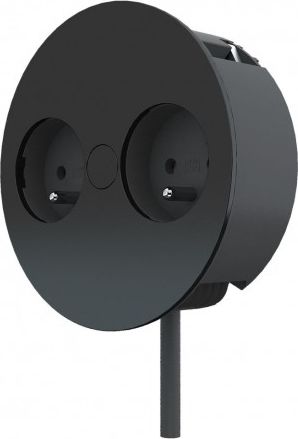 Bachmann Twist gniazdo wpuszczanye 2xUTE czarny