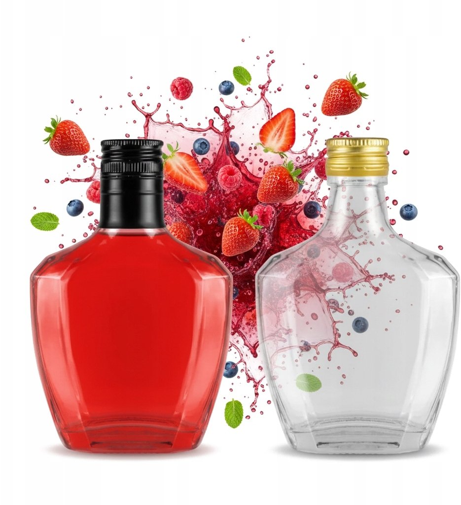 Butelka szklana PASJO 200ML na WÓDKĘ BIMBER WESELE NALEWKI WINO SOK
