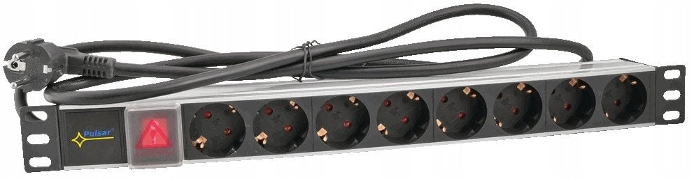 RALZ/F Pulsar Listwa zasilająca 230V AC, 8 gniazd, RACK