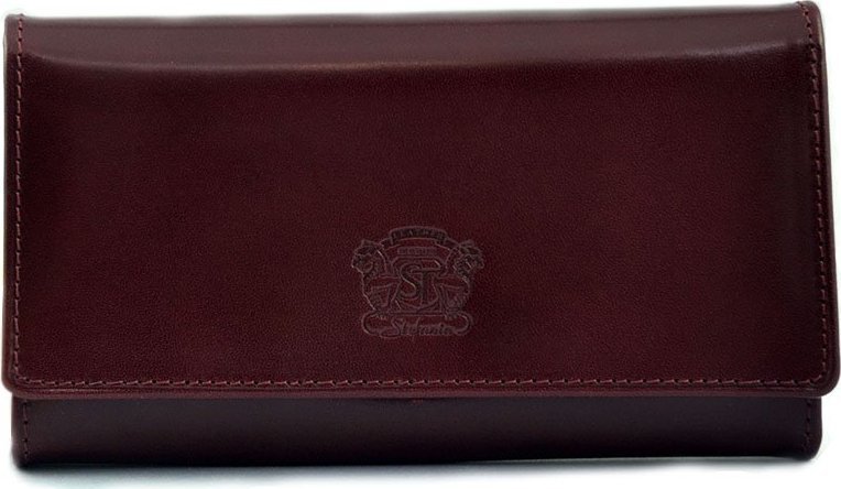 Stefania STEFANIA 008 skórzany portfel damski wiśnia 008D