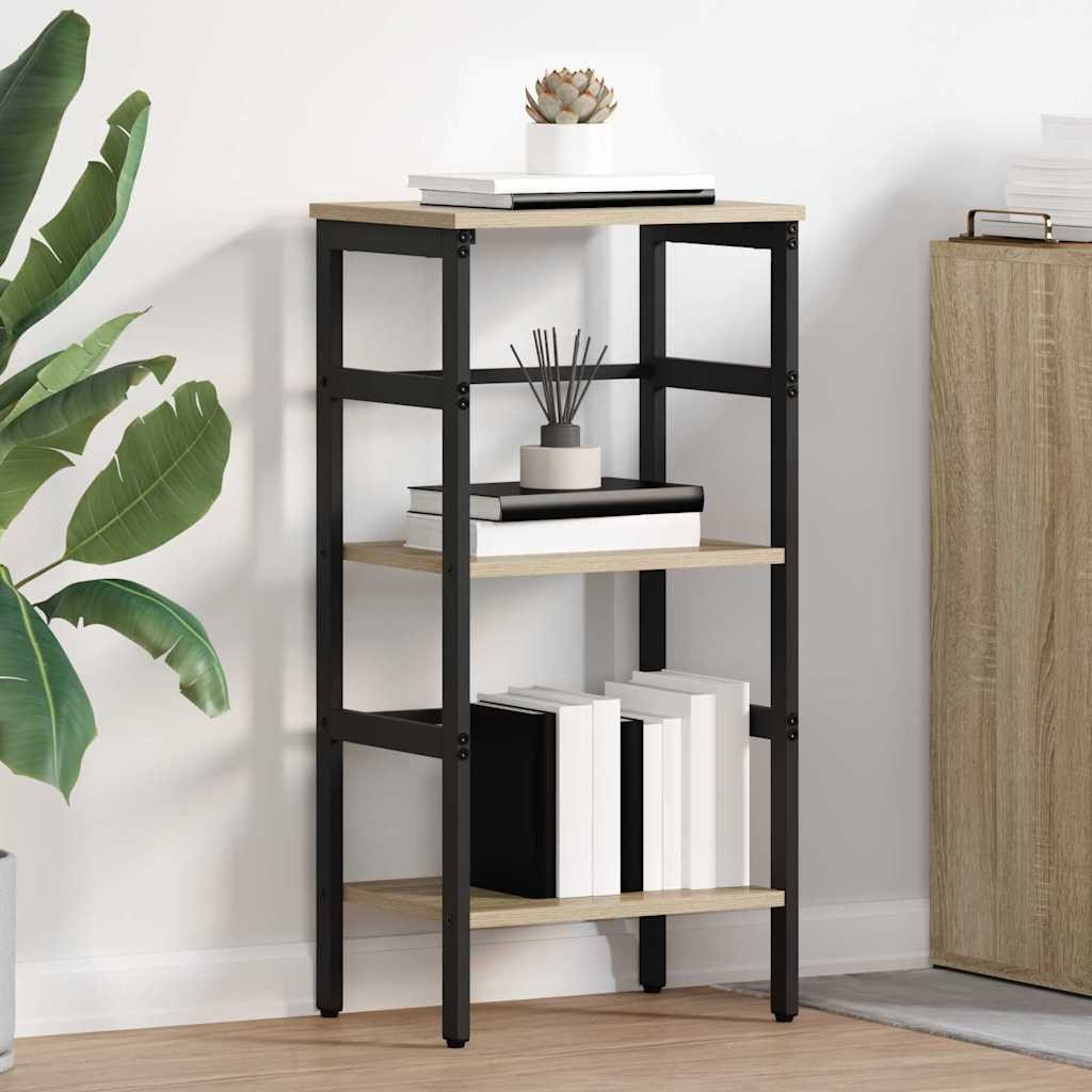 vidaXL Półka na książki Dąb Sonoma 40 x 29,5 x 81 cm