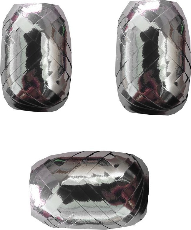 Fastima Tasiemka wstążka metalizowana 3x10m 0,5cm W38 Srebrna