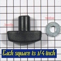 Manfrotto Motylek i śruba zacisku nóg do 190B/DB 6 szt.