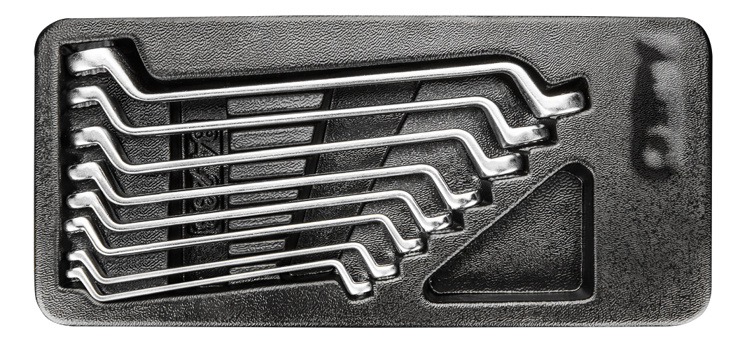 Neo Zestaw kluczy oczkowych odgiętych 6-22mm 8szt. (84-233)