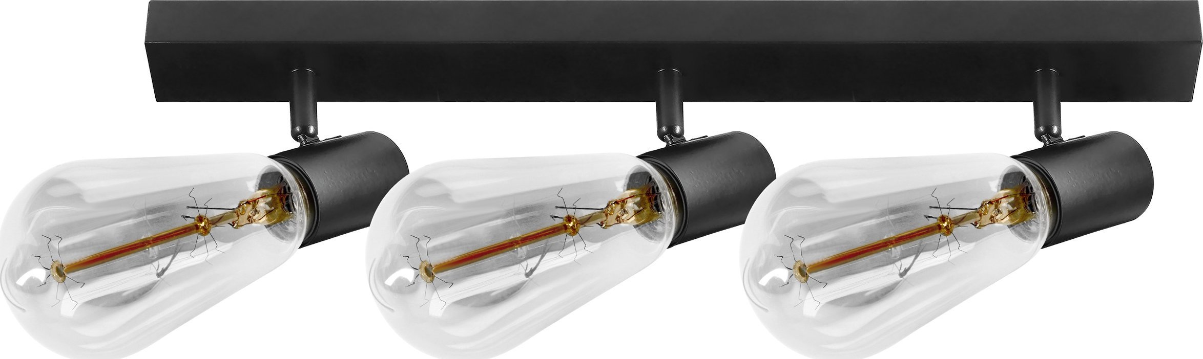 Lampa sufitowa Orno RIO SP 3, oprawa ścienno-sufitowa, E27 max. 3x60W, IP20, czarna