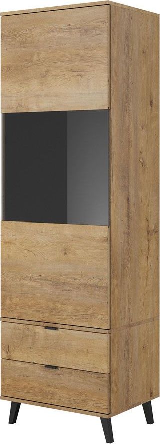 Elior Nowoczesna witryna Athena 6X - dąb lefkas