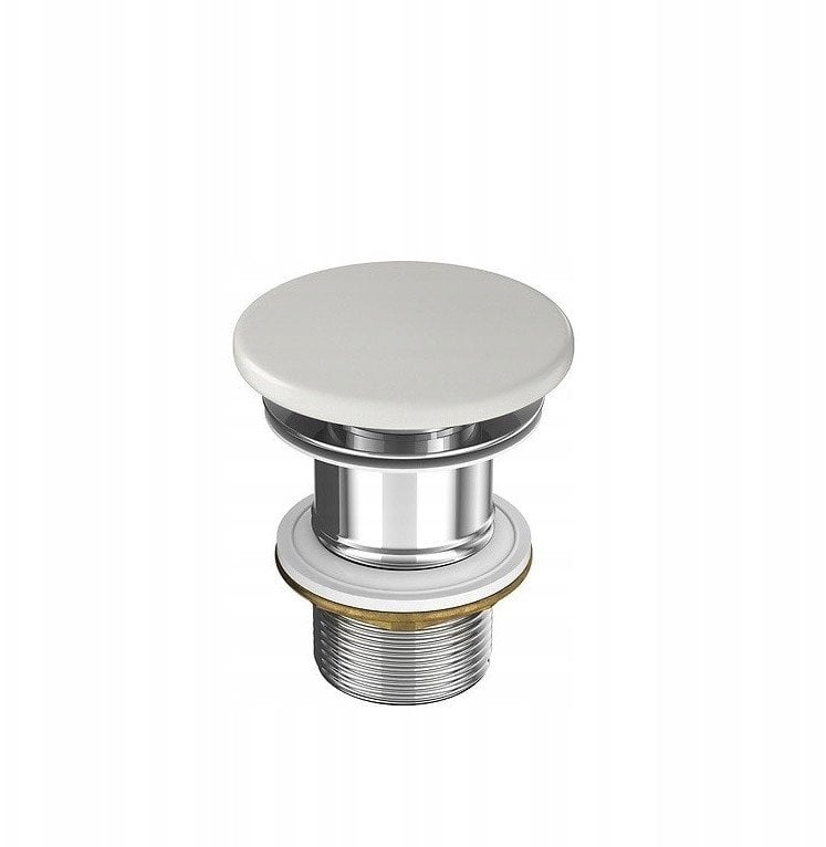 CERAMICZNY KOREK DO UMYWALEK BEZ PRZELEWU JASNOSZARY MAT