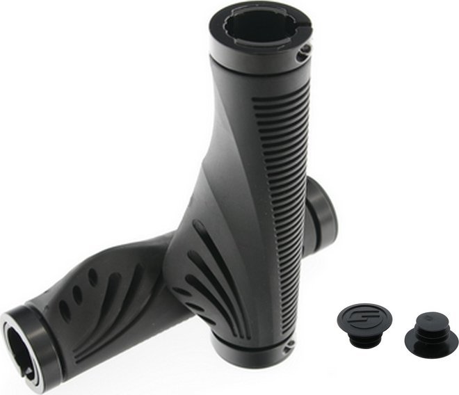 CHWYTY KIEROWNICY VADER CZARNE ERGONOMICZNE 140MM OBEJMY