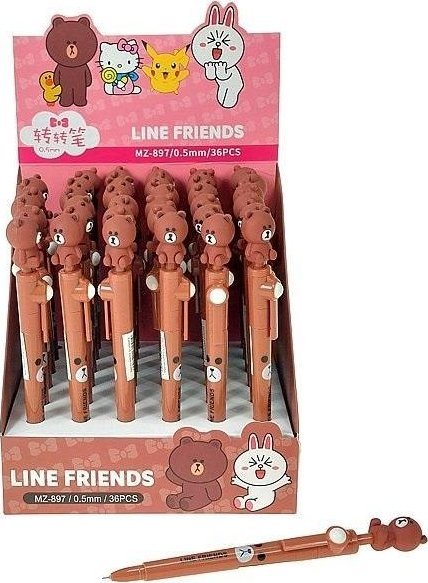 Długopis z Misiem czarny (36szt)