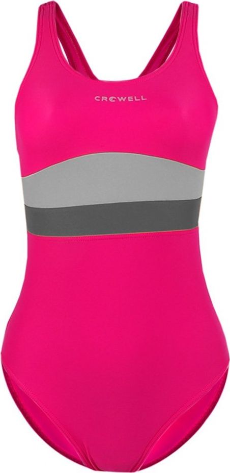 Crowell Kostium kąpielowy damski Crowell Katie kol.04 różowo-szary 34