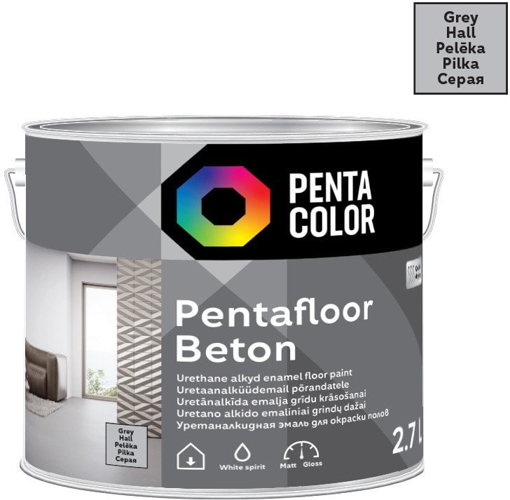 Pentacolor PAINT PENTAFLOOR BETON GREY 2.7L