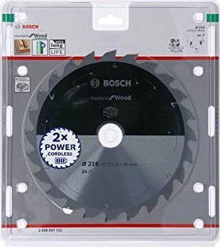 Circular saw blade 216x30mm, 24 Bosch Standard for Wood