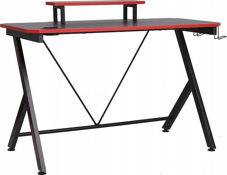 Biurko Triton Biurko gamingowe B-202 czarny/czerwony