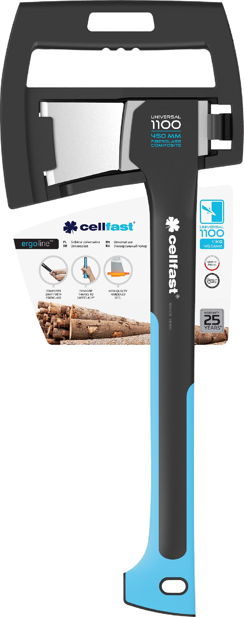 Cellfast Siekiera uniwersalna z tworzywa sztucznego 1,1kg 45cm (41-002)