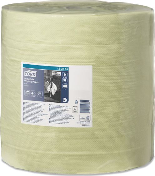 Tork Tork - Czyściwo papierowe w roli do przemysłowych zabrudzeń, 2-warstwowe, W1, advanced, szerokie - Zielone