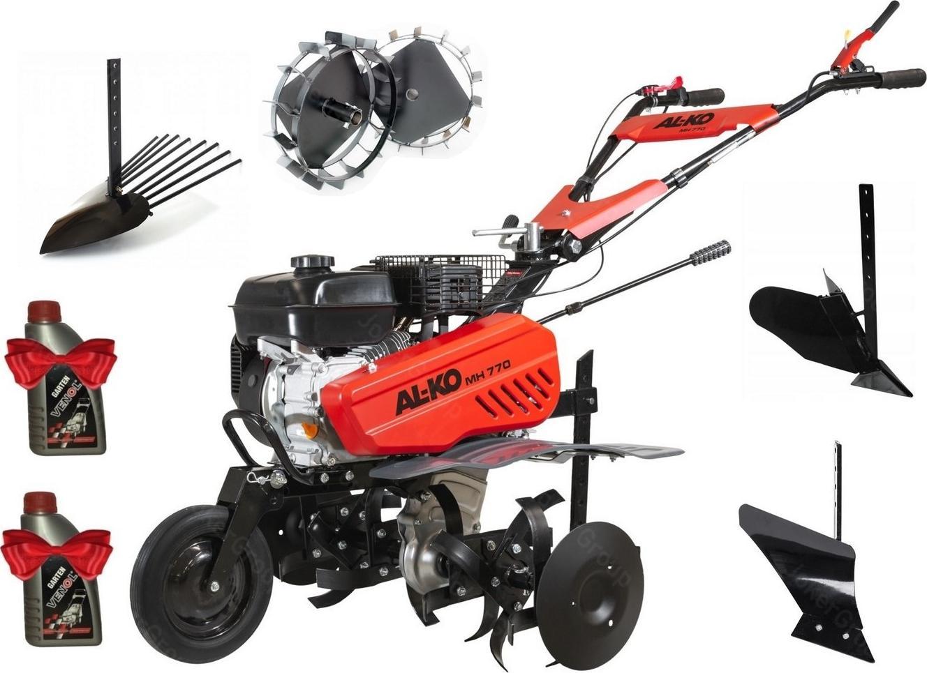 Glebogryzarka AL-KO Glebogryzarka MH 770 AL-KO Spalinowa 113971 + 8-elementowy zestaw akcesoriów