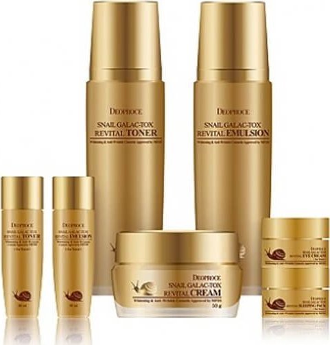 Deoproce Zestaw przeciwzmarszczkowy do twarzy SNAIL GALAC REVITAL PROGRAM Deoproce