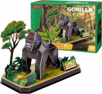 Cubic Fun CUBIC FUN PUZZLE 3D ZWIERZĘTA GORYL.
