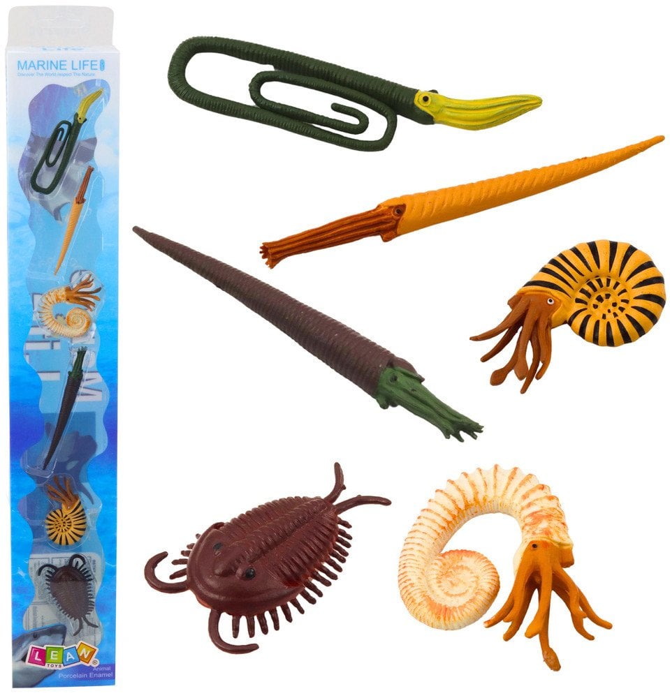 Zestaw Mini Figurki Morskie Stworzenia Prehistoryczne 6-9cm 6szt